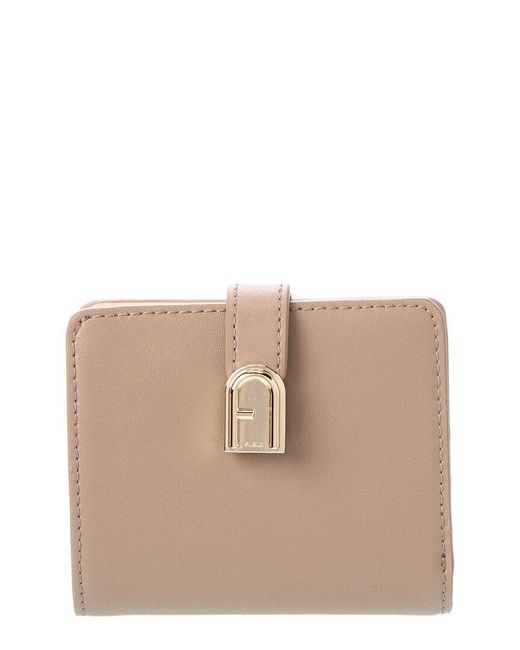 Furla Natural Levante Leather Bifold Wallet
