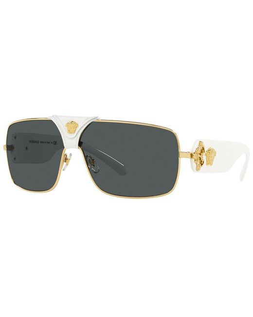 Versace Metallic Unisex Ve2207q 38mm Sunglasses