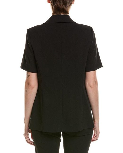 Anne Klein Black Short Sleeve Jacket