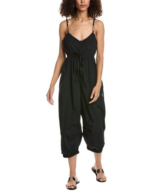 Free People Black Down To Earth Jumpsuit