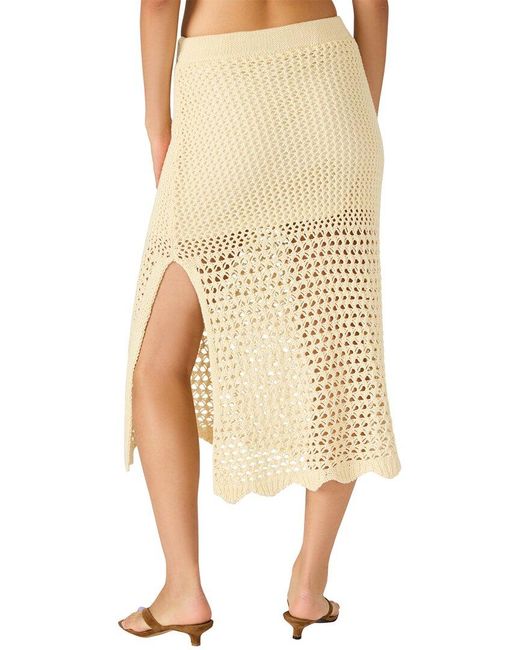 Steve Madden Yellow Tiffani Crochet Skirt