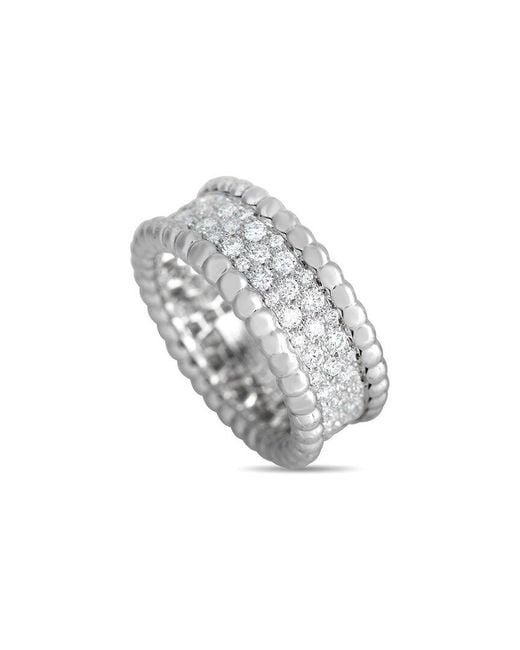 Van Cleef & Arpels White 18K 1.16 Ct. Tw. Diamond Perle Ring (Authentic Pre-Owned)