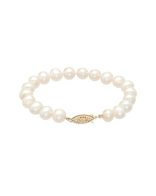 Pearls White 14k 8-8.5mm Freshwater Pearl Bracelet