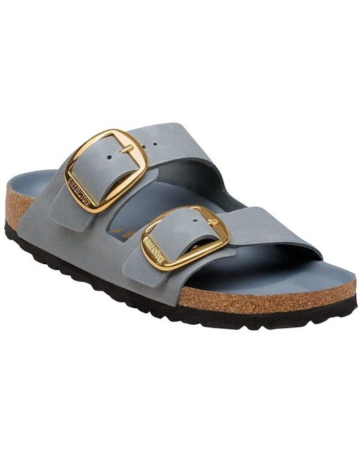 Birkenstock Blue Arizona Big Buckle Leather Sandal