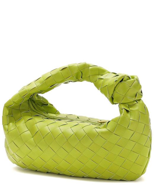 Tiffany & Fred Paris Green Woven Leather Pouch