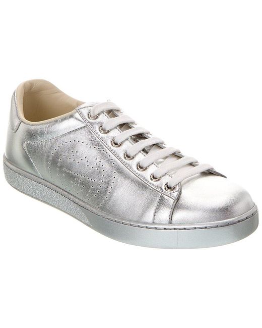 Gucci White Interlocking G Leather Sneaker