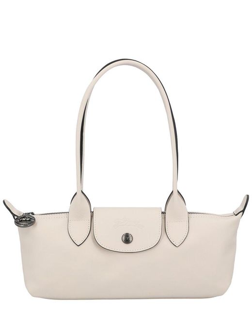 Longchamp Natural Le Pliage Xtra Medium Leather Shoulder Bag