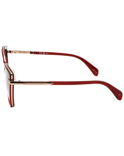 Rag & Bone Brown Rnb1057 56Mm Sunglasses