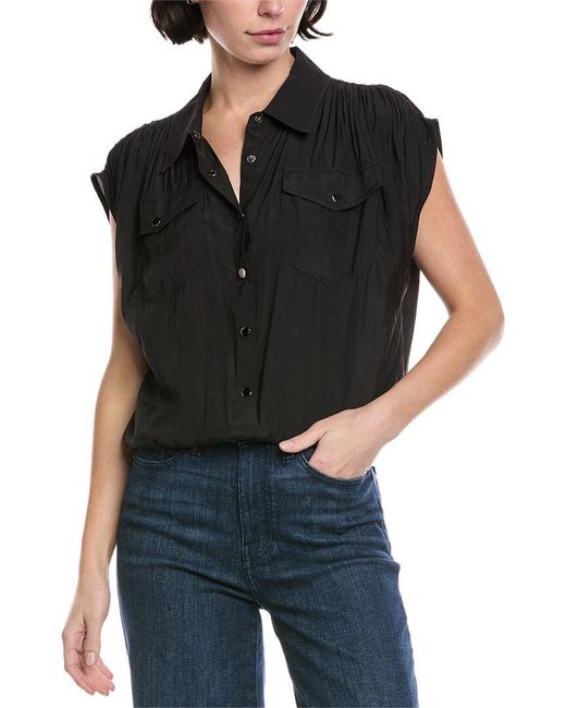Ramy Brook Black Cyra Top