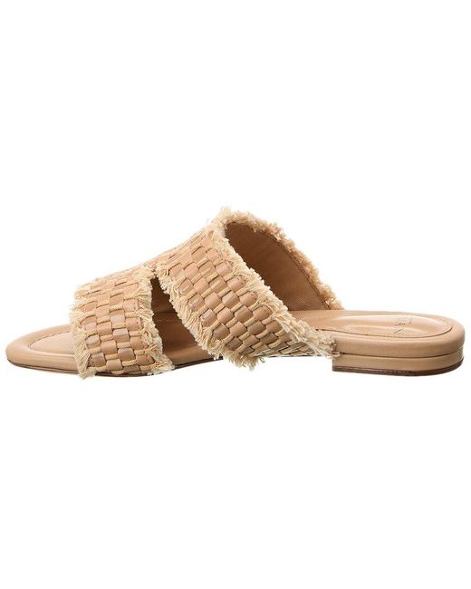 Alexandre Birman Natural Kate Leather Sandal