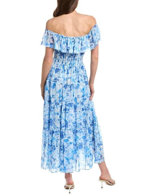 Hale Bob Blue Estelle Maxi Dress
