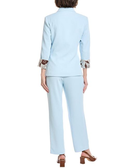 Pascale La Mode Blue 2Pc Suit
