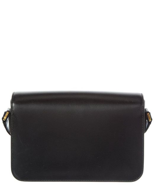 Tom Ford Black Logo Small Leather Shoulder Bag