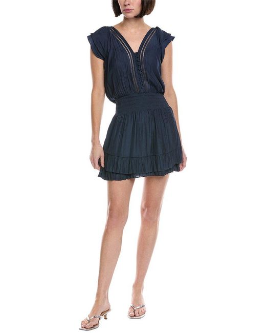 Ramy Brook Blue Yulia Mini Dress
