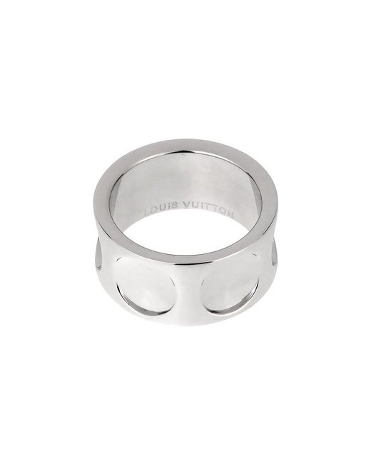 Louis Vuitton Gray 18K Empreinte Ring (Authentic Pre-Owned)