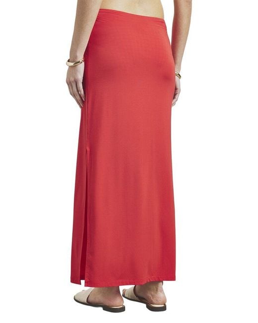 Splendid Red Sunsoft Maxi Skirt