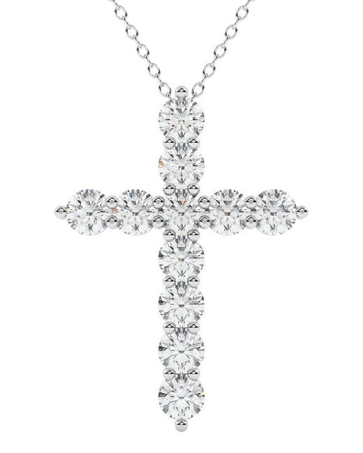 Lab Grown Diamonds Metallic 14K 0.50 Ct. Tw. Lab-Grown Diamond Necklace