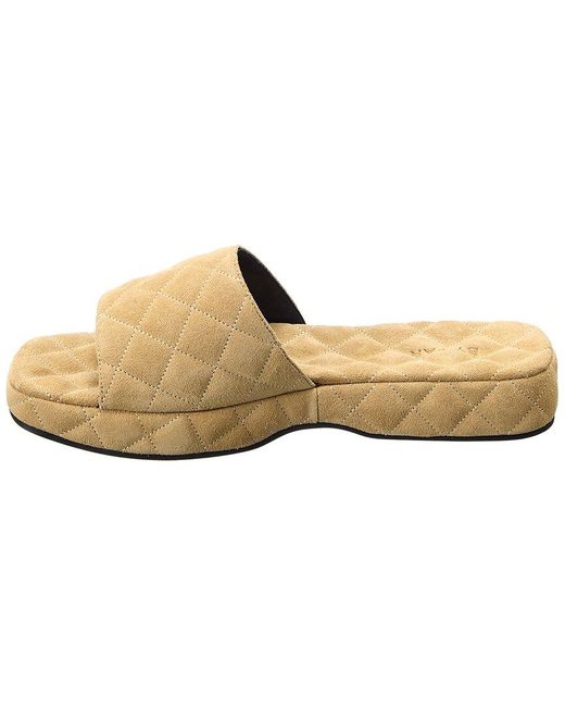 By Far White Lilo Suede Sandal