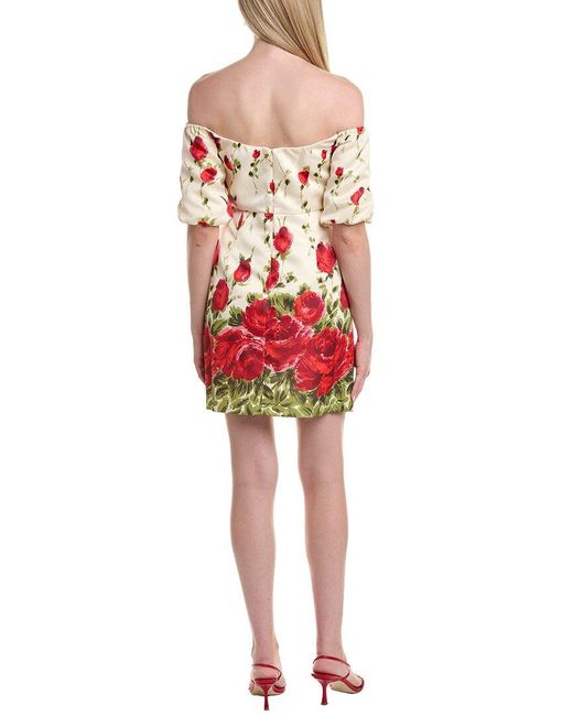 FLORA BEA NYC Red Cassandra Off The Shoulder Dress