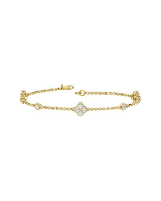 Lab Grown Diamonds White 14K 1.43 Ct. Tw. Lab-Grown Diamond Bracelet