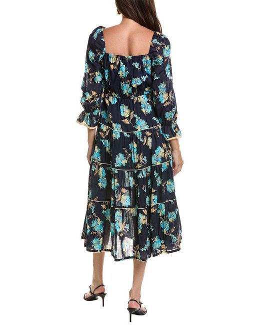 Garrie B Blue Midi Dress