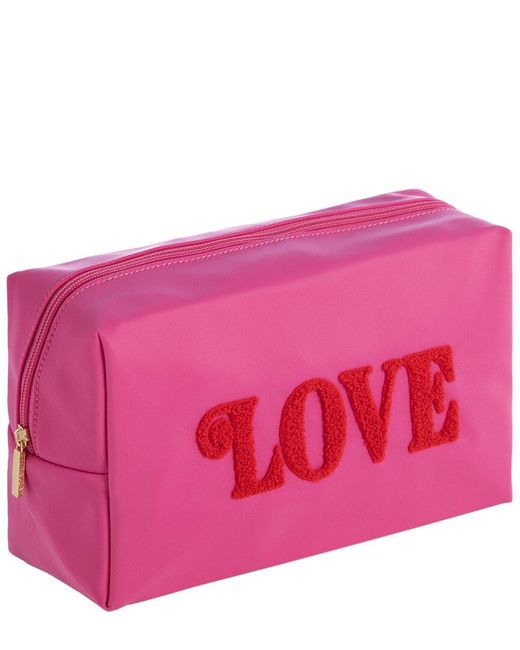 Shiraleah Pink Cara Love Large Cosmetic Pouch