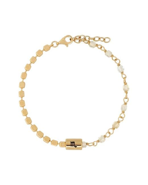 Karma and Luck Metallic Zodiac Plated Citrine Beaded Bracelet