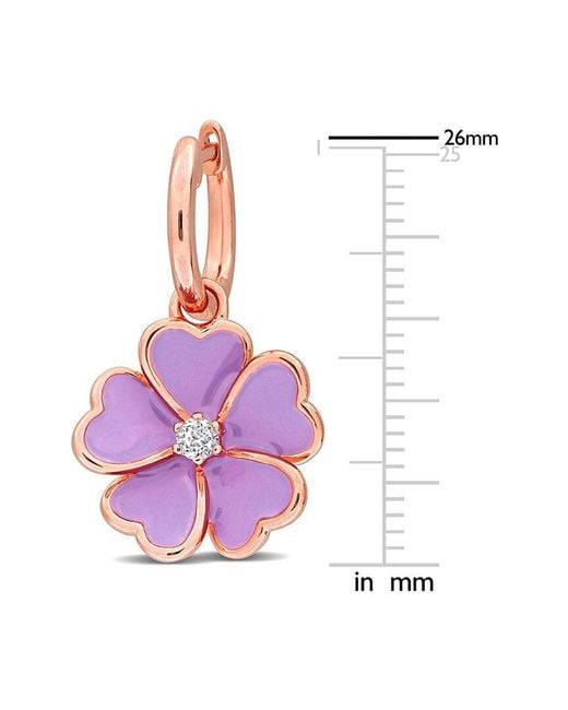 Rina Limor Pink 0.16 Ct. Tw. Topaz Earrings