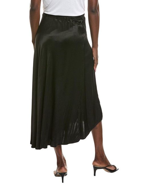 Michael Stars Green Desi Asymmetrical Midi Skirt