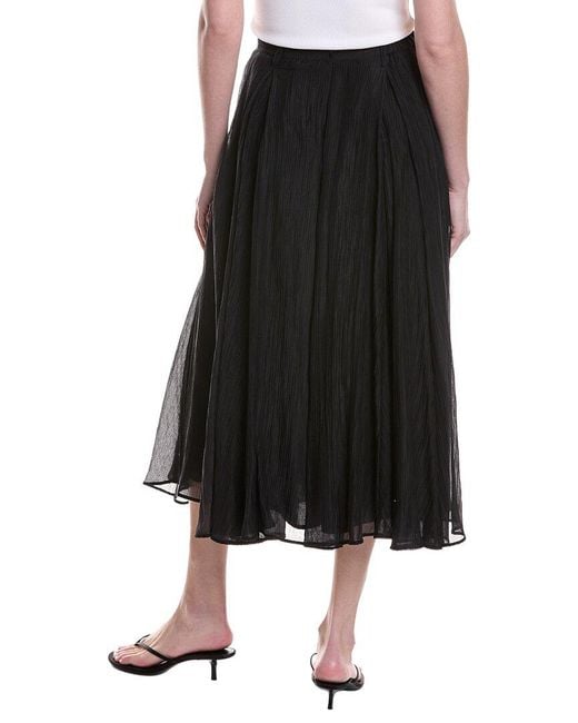 Vince Camuto Black Godet Skirt