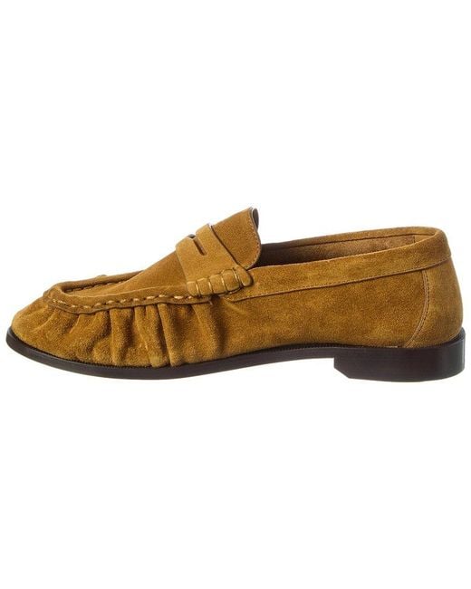 Saint Laurent Brown Le Suede Loafer