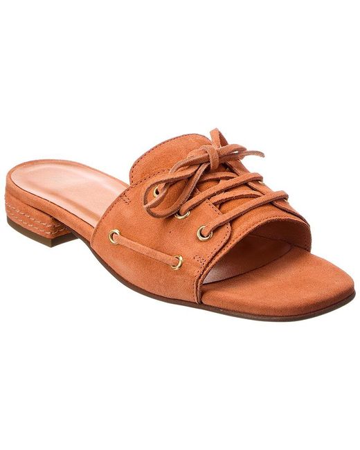 M by Bruno Magli Brown Ivette Suede Sandal