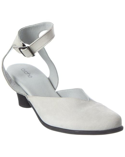 Arche White Aganis Leather Pump