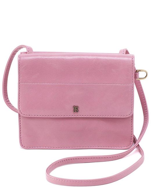 Hobo International Pink Jill Leather Wallet Crossbody