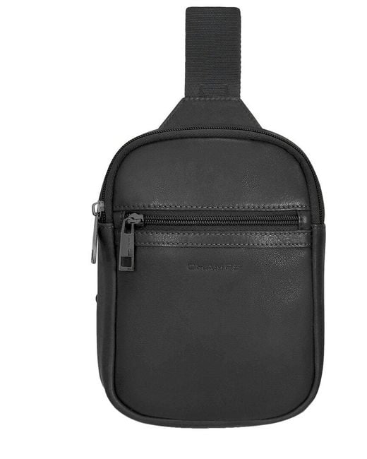 CHAMPS Black Onyx Leather Holster Crossbody