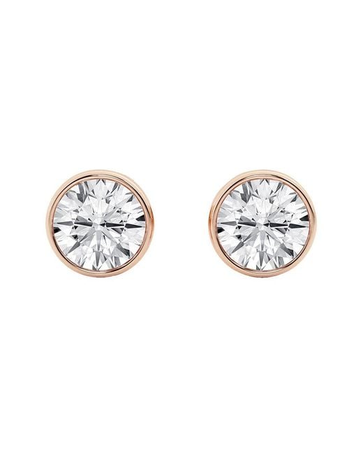 Lab Grown Diamonds White 14k Rose Gold 3.00 Ct. Tw. Lab Grown Diamond Earrings