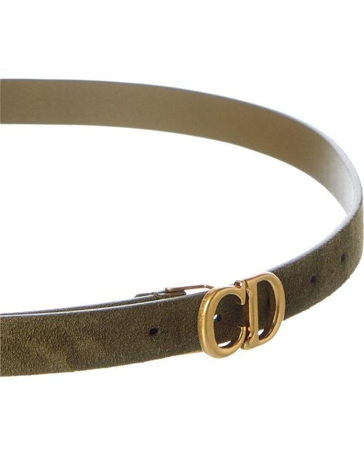 Dior Green Suede Belt
