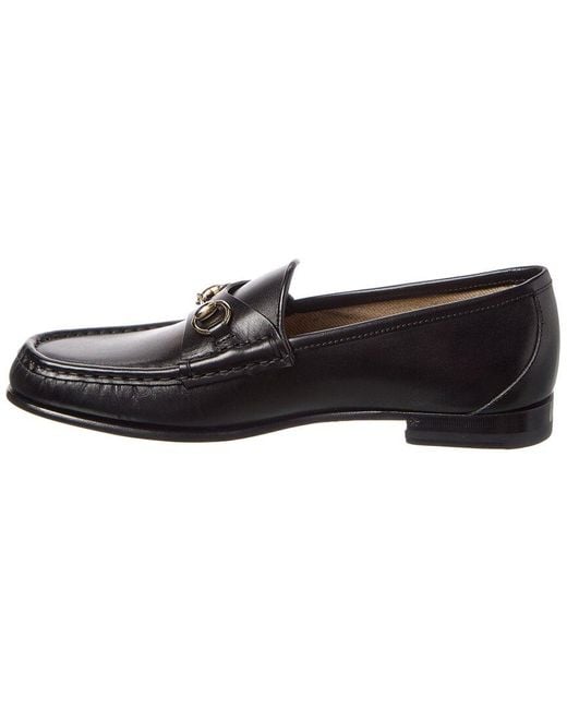 Gucci Black Horsebit Leather Loafer