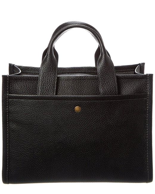 COACH Black Cargo Leather Tote