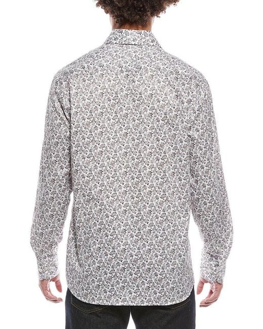 Eterna Gray Twill Shirt for men