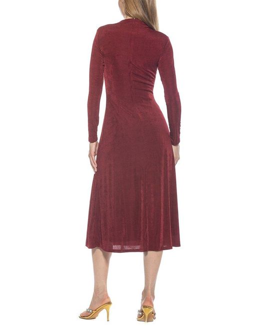 Alexia Admor Red Marla Midi Dress