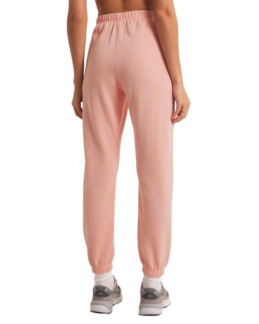 Z Supply Pink Classic Gym Jogger
