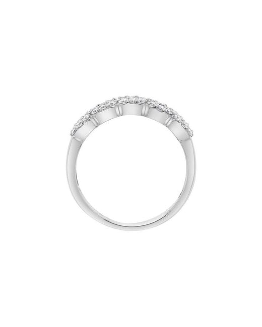 H.J. Namdar White 14K 1.00 Ct. Tw. Diamond Cluster Bracelet