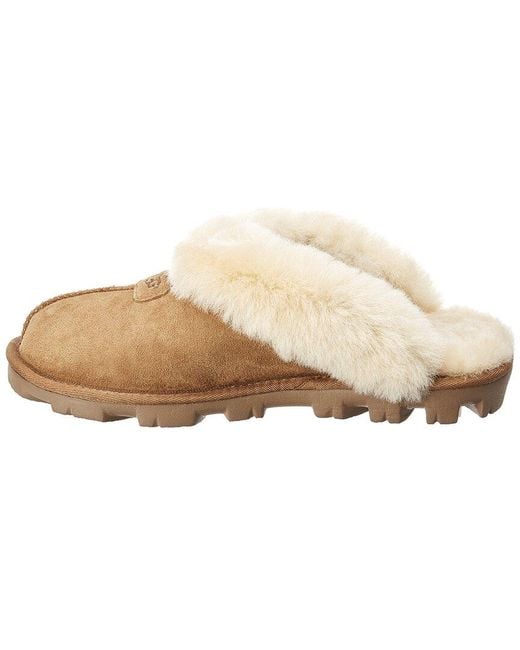 Ugg Natural Coquette Suede Slipper