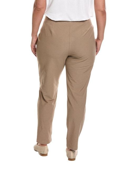 Eileen Fisher Natural Slim Ankle Pant