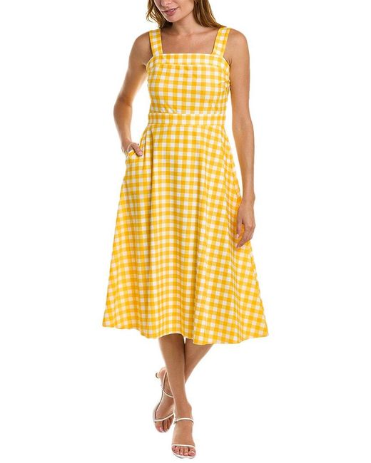 Jude Connally Yellow Kaia Midi Dress