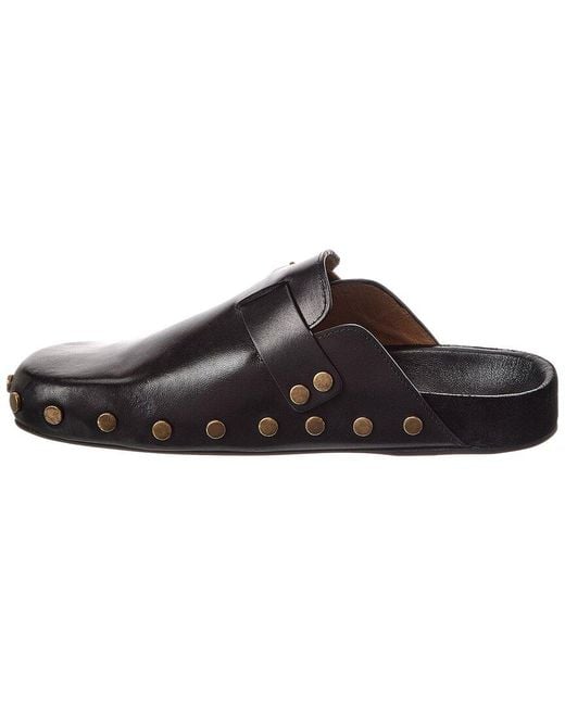 Isabel Marant Brown Mirvin Leather Clog