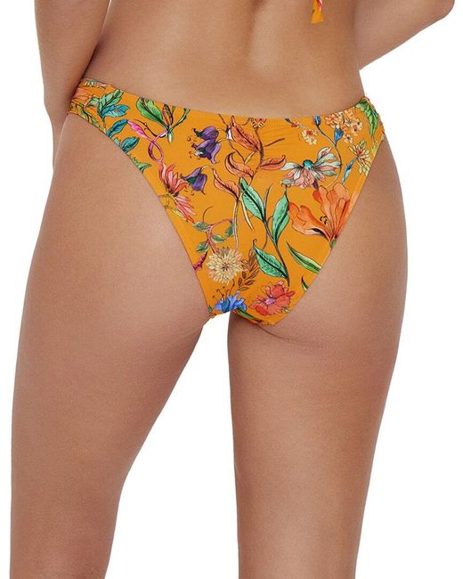 PQ Swim Orange Fanned Teeny Bottom