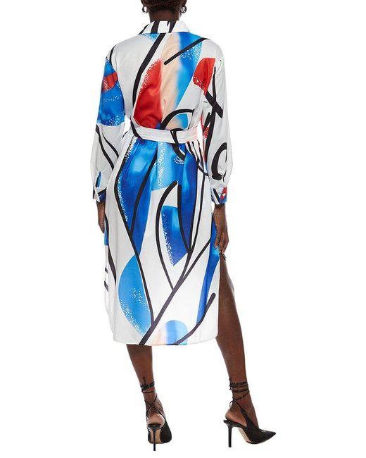 Nancy Yang Blue Shirtdress