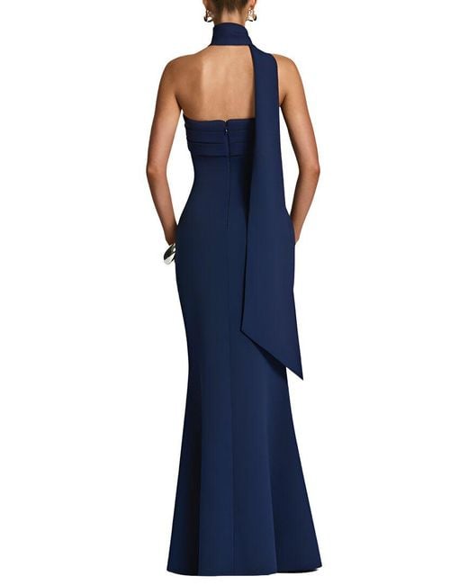 LEBRIN ATELIER Blue Midi Dress
